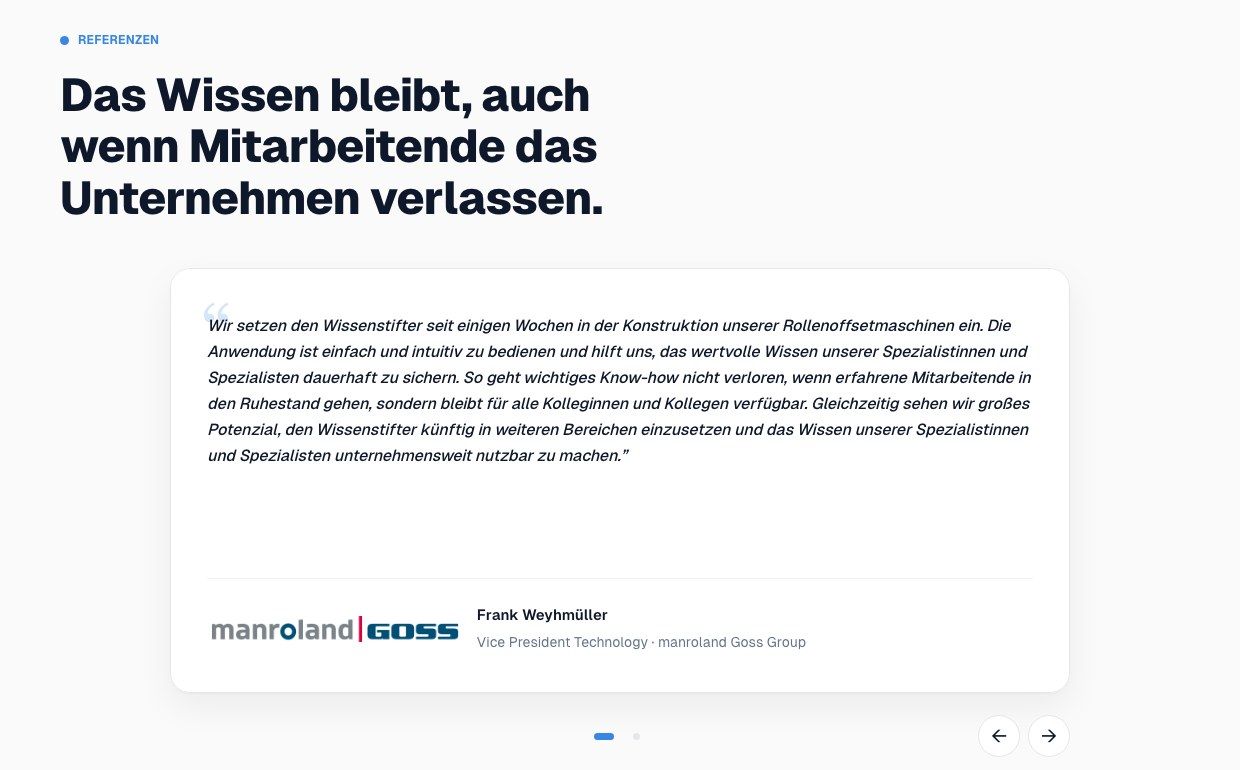 Wissenstifter Referenzen